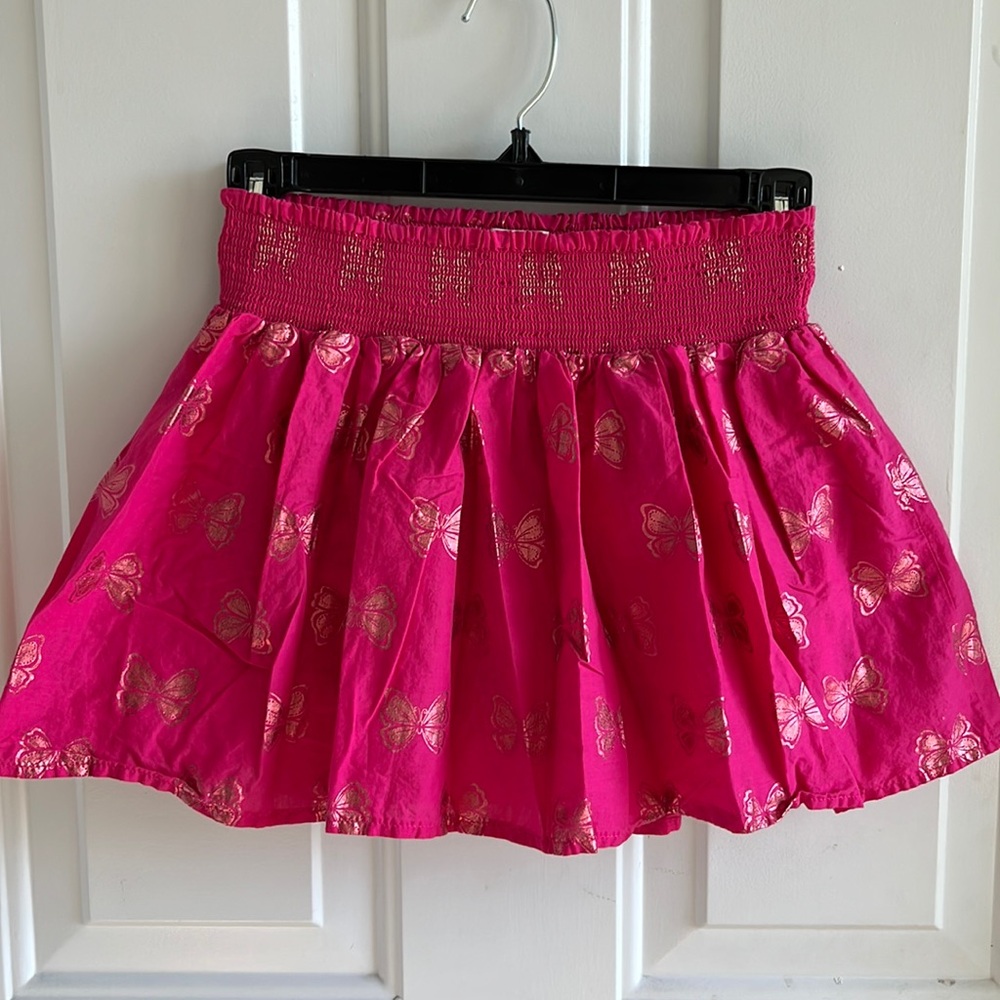 The Children’s Place pink skirt with rose gold butterflies 🦋